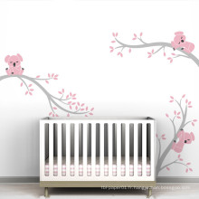 Livraison Gratuite Rose Fleur Arbre avec Koala DIY Stickers Muraux Autocollant pour Enfants Chambre Arbre Vinyle Sticker Décor Stickers